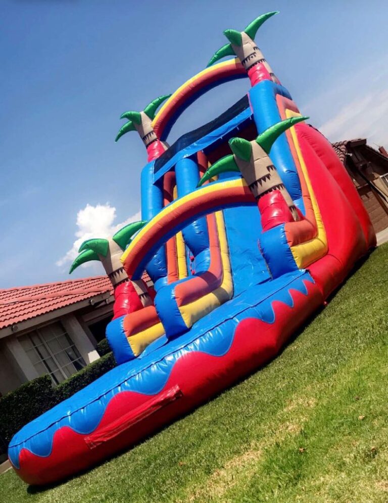 18 ft Oasis water slide ground view